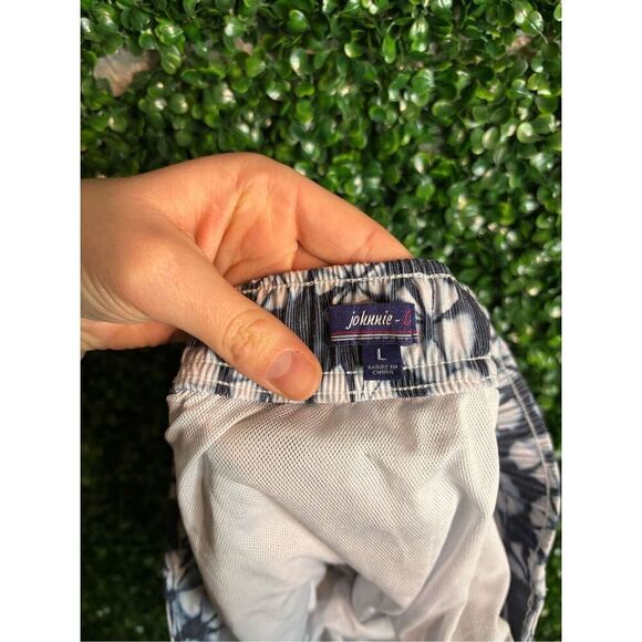 Johnnie-O Swim Blue Trunks Mens L Bathing Suit Board Shorts Beach Surf Outdoor - Picture 4 of 5